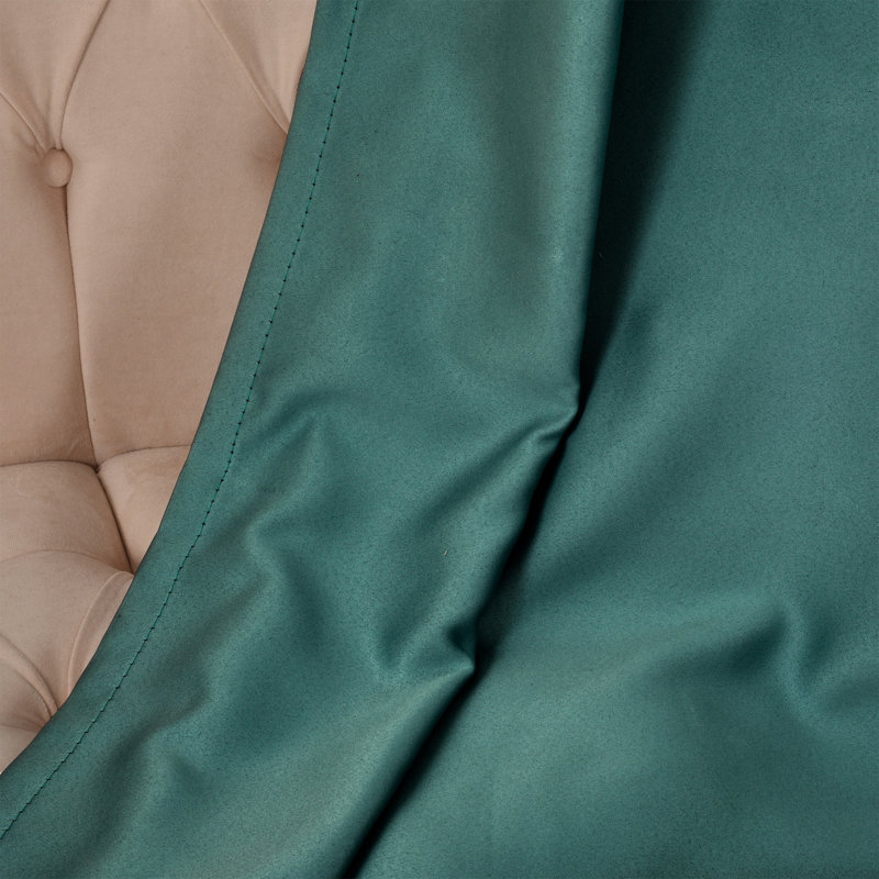 Sateen Look Room Darkering Room Darkening Curtain Pair, 52" W x 84" L, Teal Green