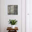 Key storage box, Opens to the right, 30x30x5, White, Tree rings in shades of gray, 