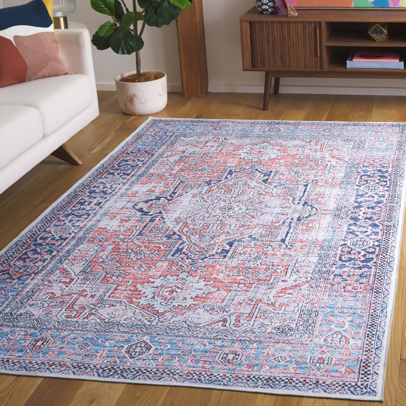 Alisha Area Rug with Non-Slip Backing, Rectangle 8" x 10"