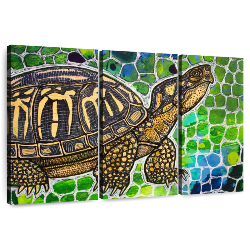 Brampt Eastern Box Turtle, 32" H x 50" W