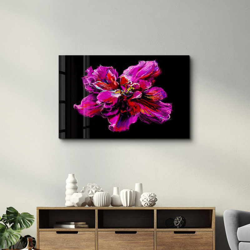 Elegant Tempered Glass Wall Art Painting, 13.8 x 21.7 inches | 100% Tempered Glass, Thickness: 0.16 inches | UV Printed for Vibrant Colors | Perfect for Home Decor, Living Room, & Office Spaces