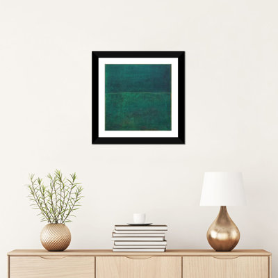 Vert zen I - reproduction d'art murale - papier d'art encadré