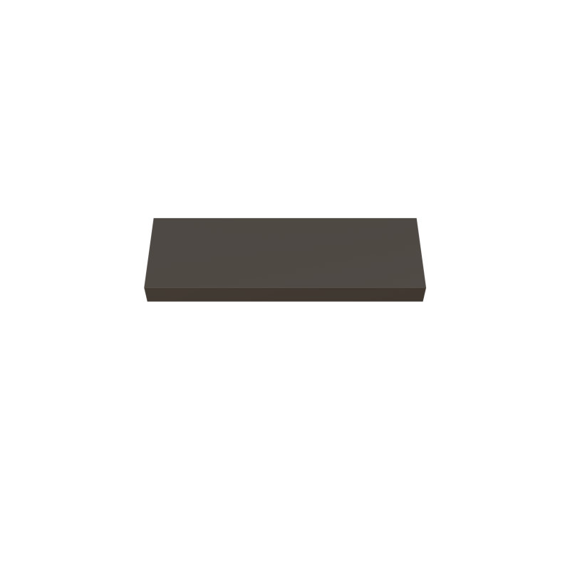 Painted Wood Floating Shelf, Brown