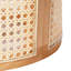  Table d'appoint en rotin avec rangement rabattable et panneaux courbés en canne, table d'appoint Boho pour le salon, naturel
