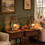 Lampe rustique en cire d'ours rustique