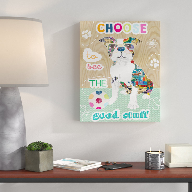 « good stuffs dog dog », impression, Toile tendue, H 20 po x l 16 po