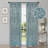  Modern Bohemian Leaves Pattern 100% Polyester Machine Washable Room Darkening Blackout Curtains-104310935-104011621