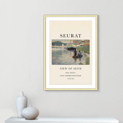 View Of Seine by Georges Seurat