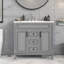 Charmant meuble-lavabo avec rangement polyvalent et attrait élégant