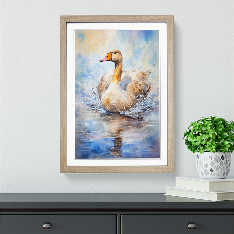 Goose Impressionism - Framed Print