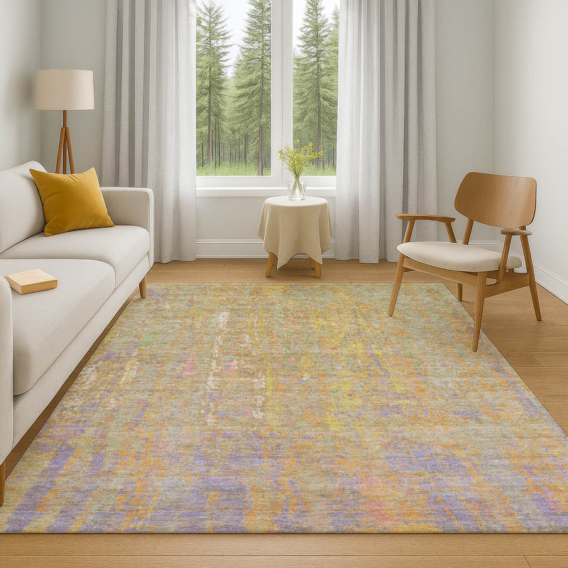 Premium Machine Washable Alaina AMF1931 Abstract Rug, Rectangle 10' x 14'