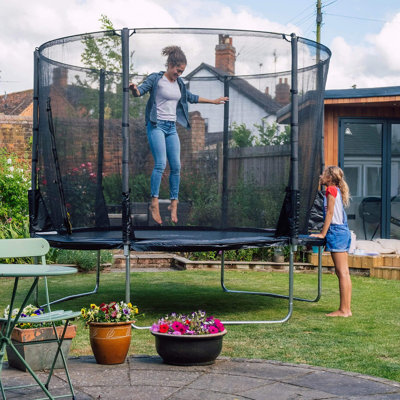 8' Backyard: Above Ground Trampoline with Safety Enclosure
