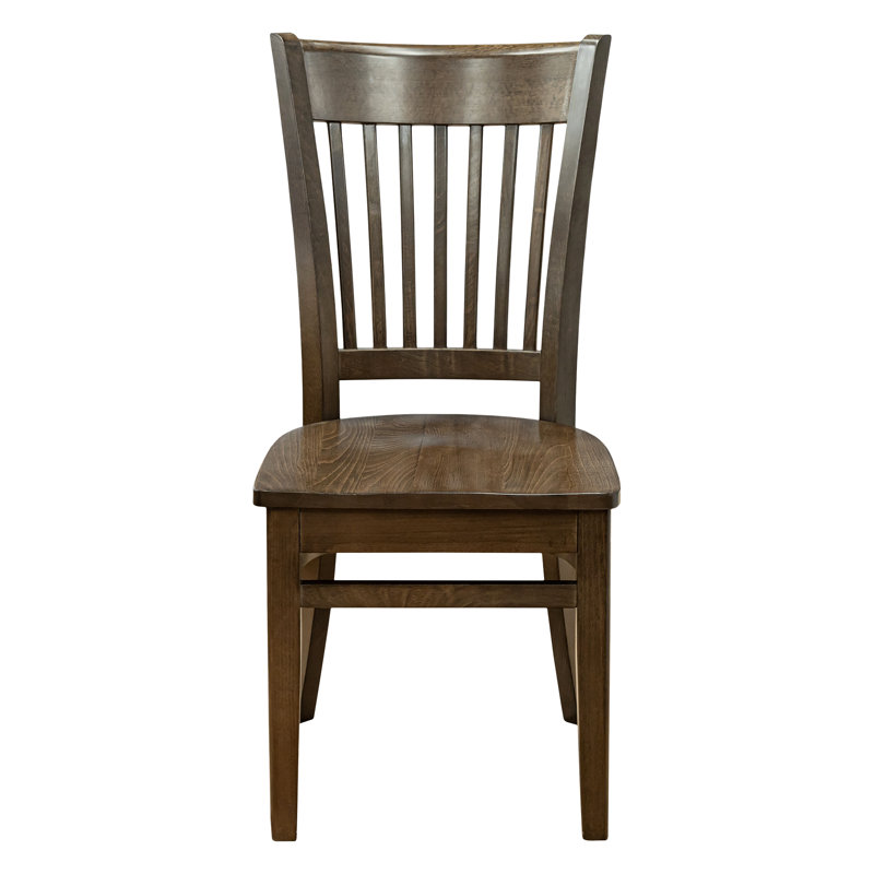 18'' H Solid Wood Side Chair, Walnut