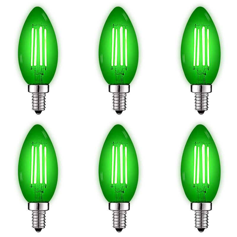 4,5 W (équivalent à 40 W), ampoule à DEL B11, ampoule colorée, culot E12 / candélabre, 6