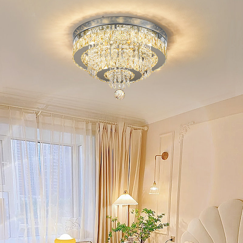 Crystal Semi Flush Mount