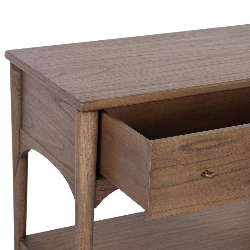 Lizzy 1 - Drawer Nightstand, Brown Oak