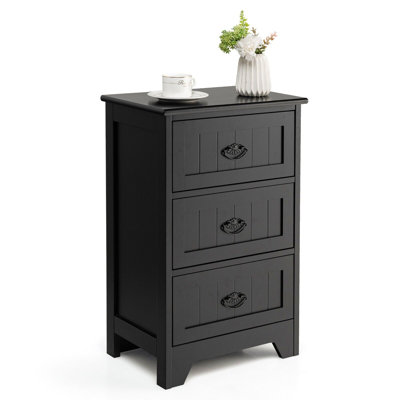 Amboy 45cm W Manufactured Wood Bedside Table