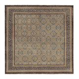 Rug & Kilim’S 18Th Century Chinese Rug In Beige-Brown And Blue Patterns