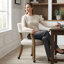 Chaise avec accoudoirs sur roulettes-31191488