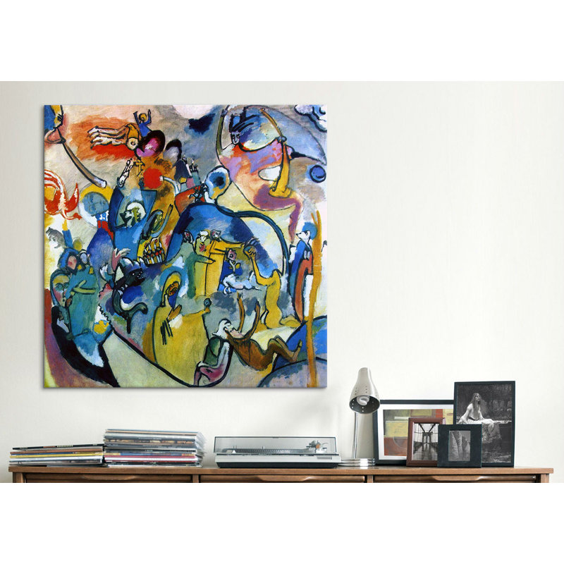 «All Saints Day II» par Wassily Kandinsky, impression sur toile, H 26 po x l 26 po x P 1,5 po, Pas de tapis, Toile tendue