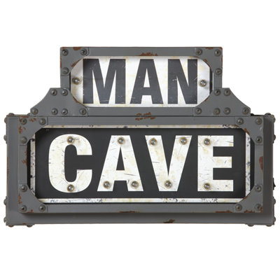 "Man Cave" Pub Sign with Lights