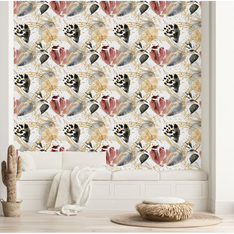 Floral Tile, 2.08' W x 10.42' L