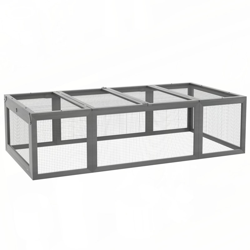 Grand refuge pour lapin en bois PawHut