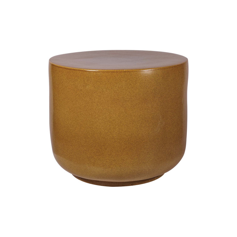 Provenance Signature Outdoor Round Side Table, Pumpkin