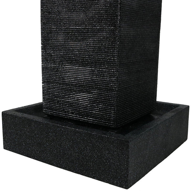 Skaggs Weather Resistant Floor Fountain with Light