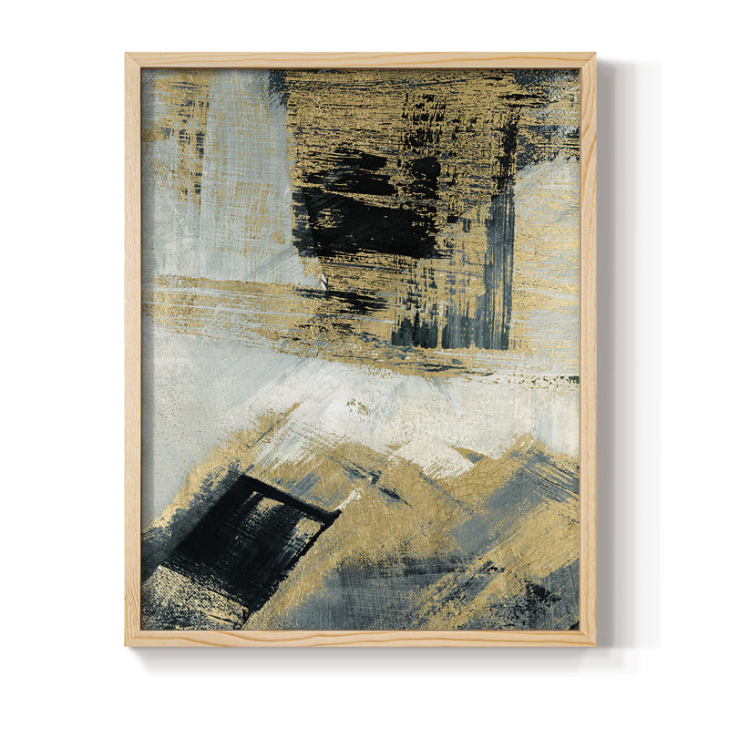 Southern Flow Framed Print - Solid Wood, Natural, 15" H x 12" W