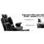 Chaise d'ordinateur noire avec double rembourrage, coussin en mousse viscoélastique et repose-pieds rétractable multifonctionnel, réglable, repose-pieds extensible, cuir synthétique-1580727638