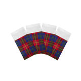 Christmas Tartan Red Cotton Sateen Dinner Napkins