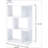 Modern Staggered 3-Shelf Manor Bookcase