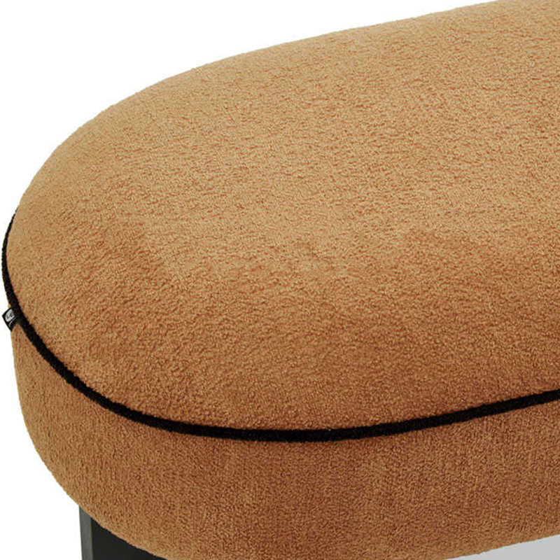 Banc en bois massif de velours, H 17,32 po x l 39,37 po x P 17,72 po
