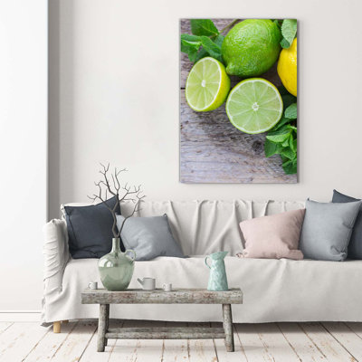 Limes And Lemon - Wrapped Canvas Print