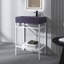 Meuble-lavabo autoportant blanc l 24 po x P 14 po x H 34 po avec plateau en céramique blanche-133529324-133529239