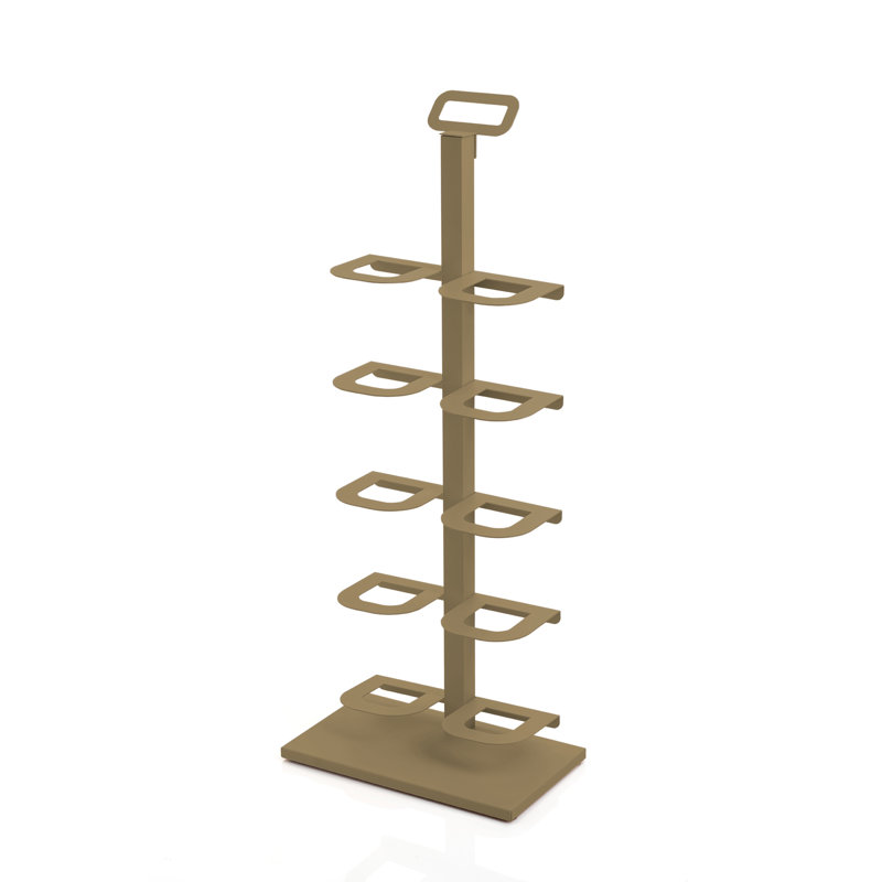 5 Pair Shoe Rack, Brown