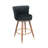 Pedra Swivel Velvet Bar Stools-190124648