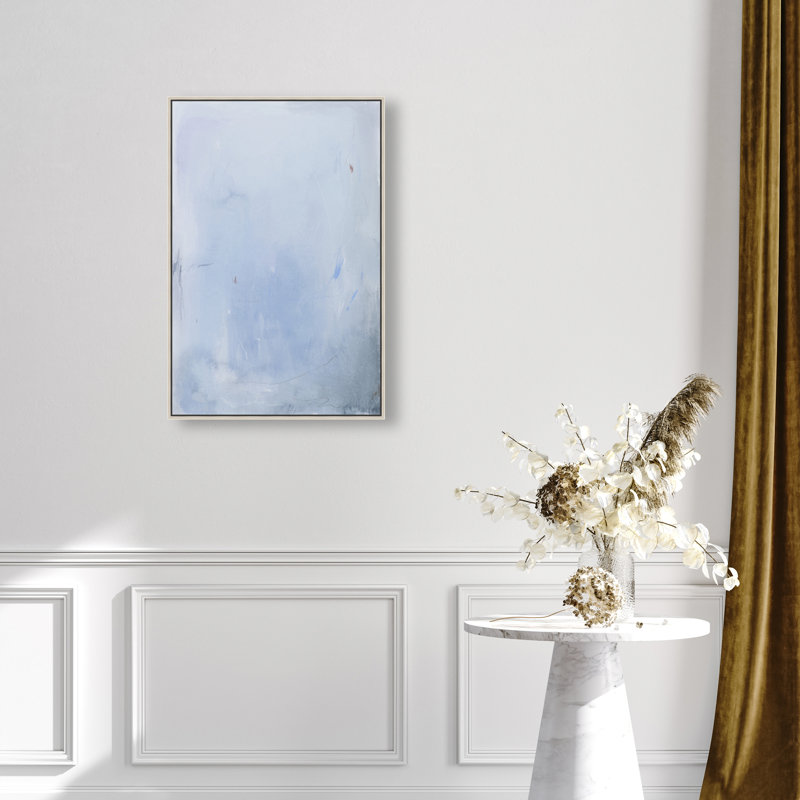 Calm Waters I Print by Oliver Gal, 21"H x 31"W, Silver Floater Frame