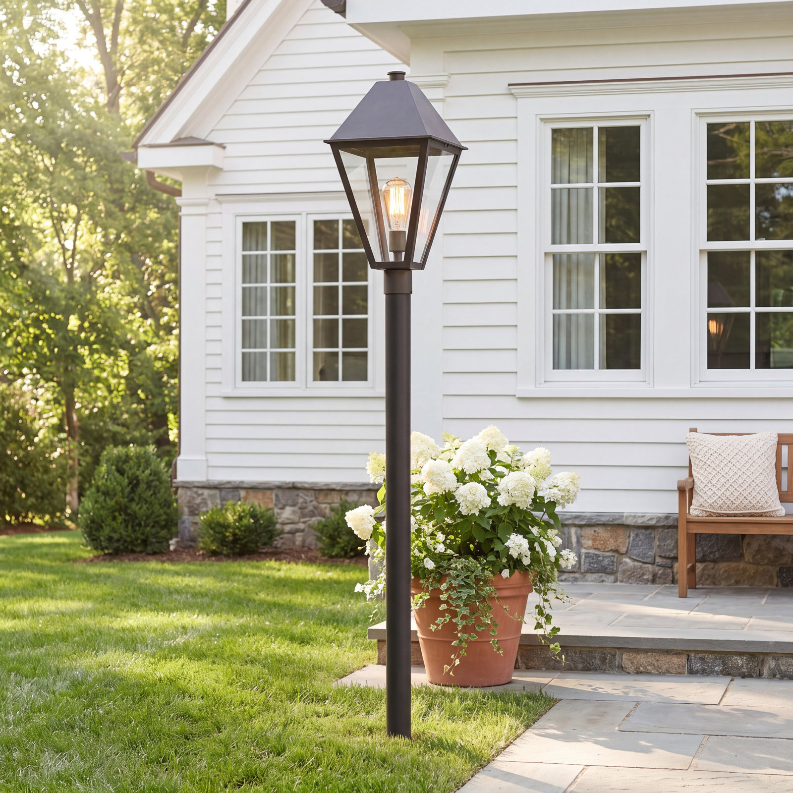 Endsley Outdoor Post Mount Lantern