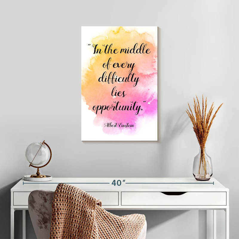 Einstein's Famous Quote, 24" H x 16" W