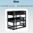 Wood Frame Twin Over Twin Over Twin Size Triple Bunk Bed With Ladders-436676059