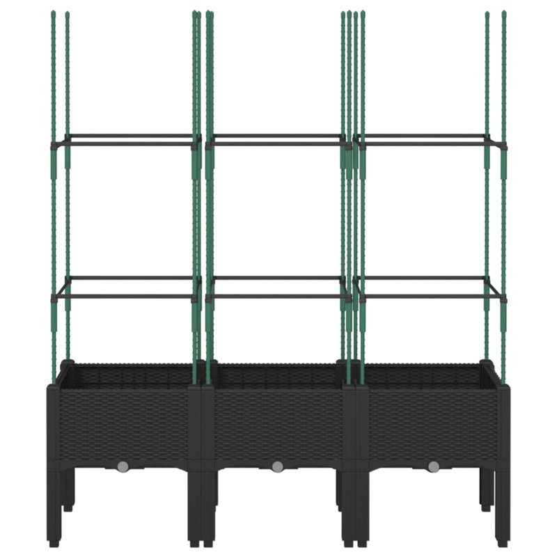 Aisatou Elevated Planter, Black