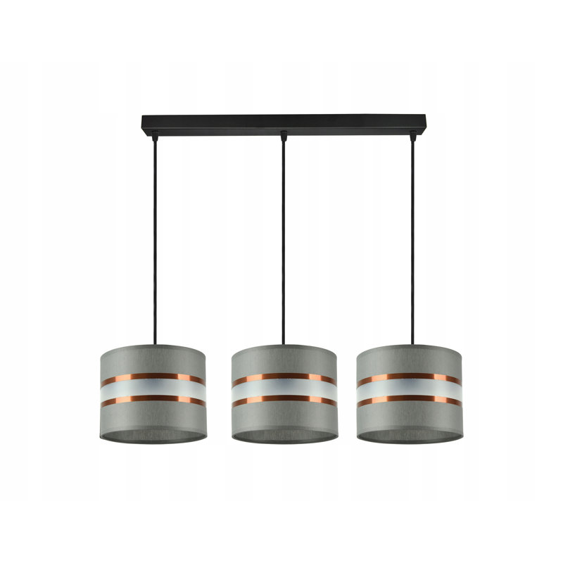 Gallego 3 - Light Kitchen Island Pendant, Grey