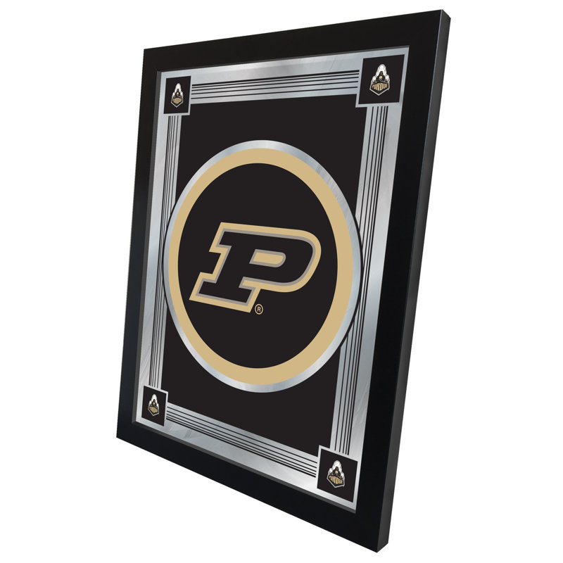 NCAA Logo Mirror, impression encadrée, Purdue
