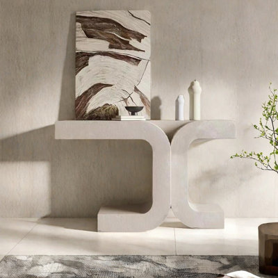 Console créative de style nordique en bois