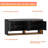 47.24''w Fluted Entryway Shoe Storage Bench With 4 Doors And Adjustable Shelf-475849551