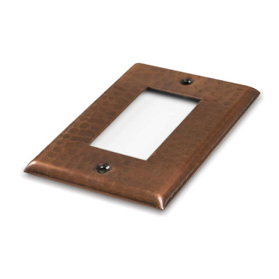 Hand Hammered 1-Gang Rocker Light Switch Standard Wall Plate