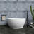 freestanding solid surface soaking bathtub