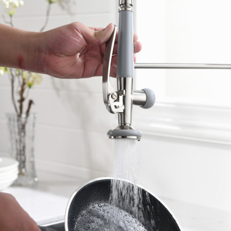 Kitchen Faucet Pull Down Sprayer Brushed Nickel,Single Handle Kitchen Sink Faucet